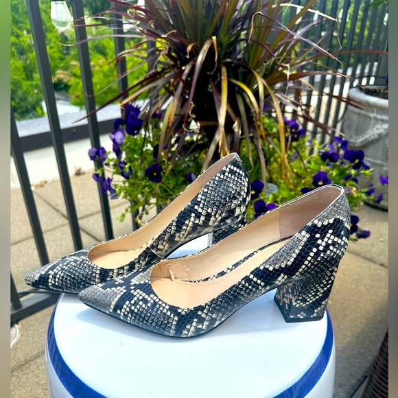 Marc Fisher Zala Block Pointed Toe Pumps- WS5 - Picture 2 of 6